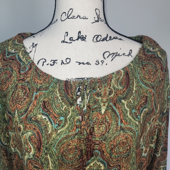 Ruff Hewn paisley print shirt in XL - Picture 2 of 9